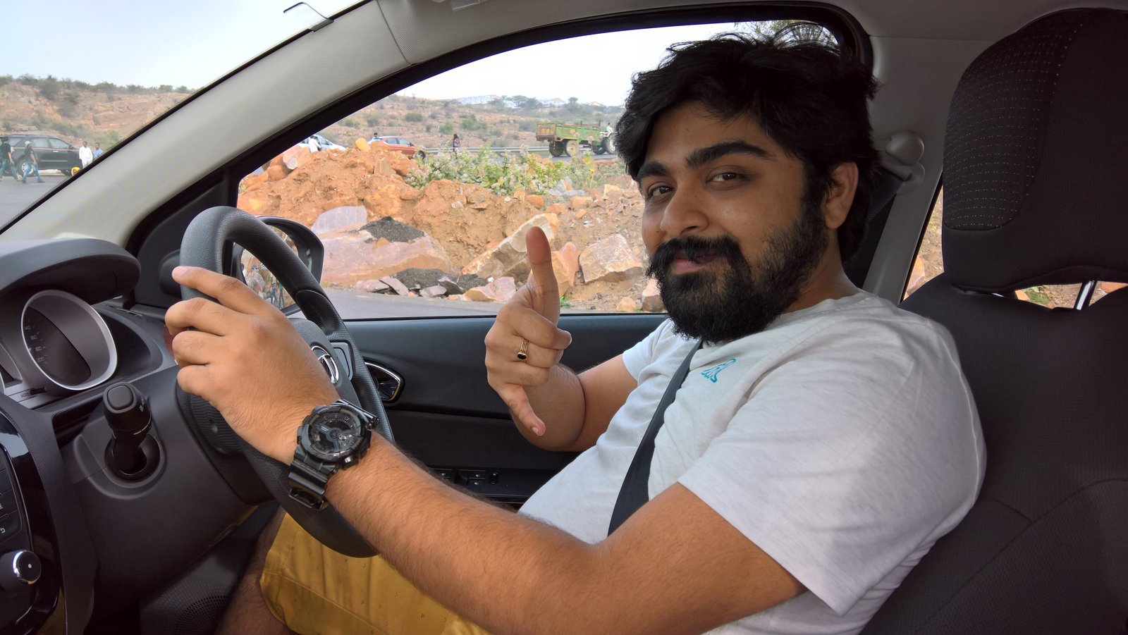 Hemal driving the new Tata Tigor in 2017