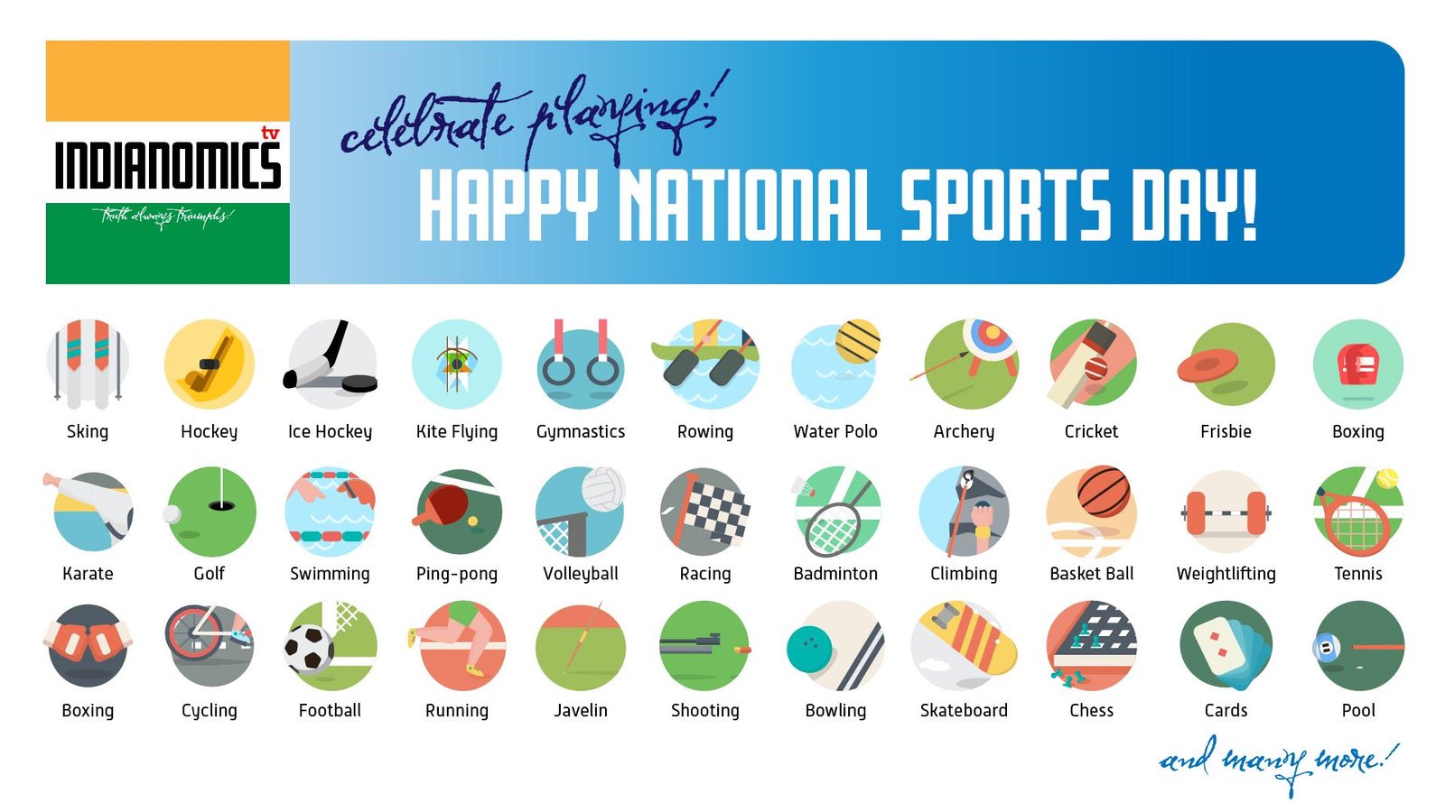 Happy National Sports Day India! Let’s celebrate