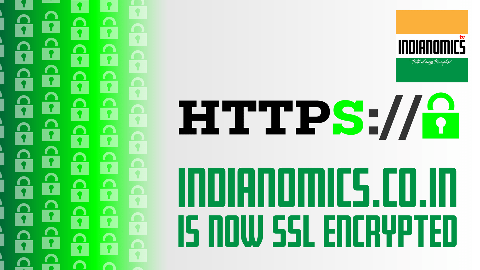 Indianomics.co.in is now secure!