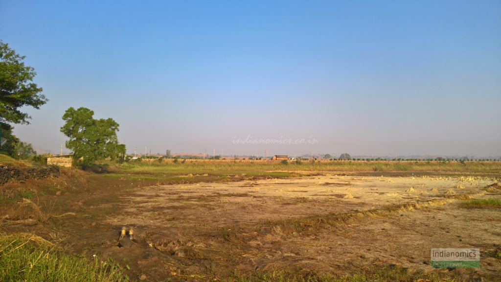 Outside View of the dry lake at The Herb Farm, Igatpuri
