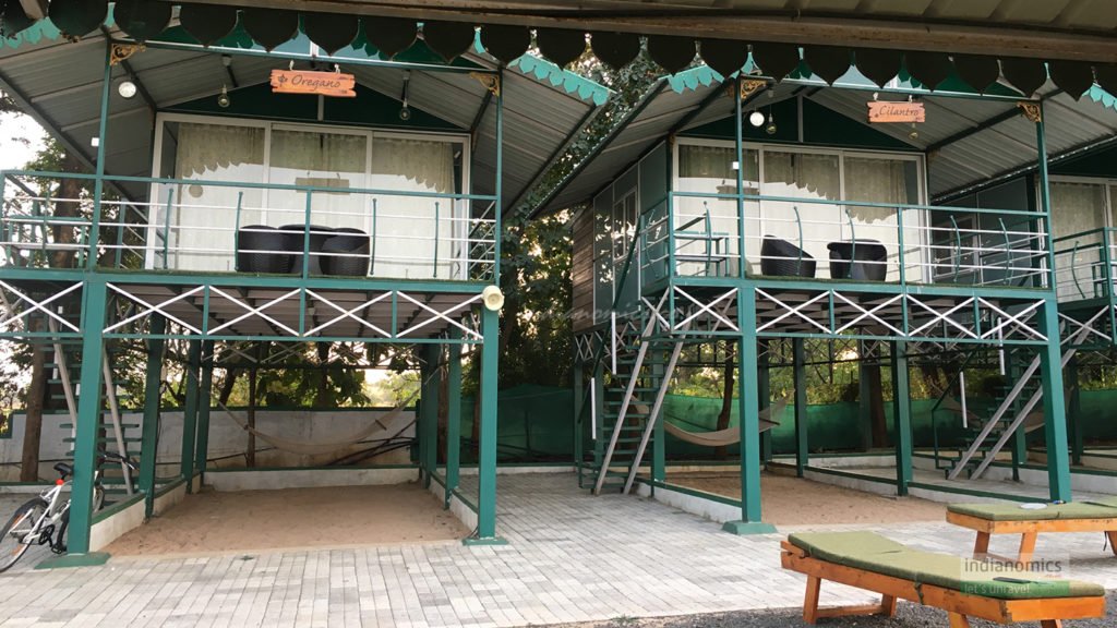 Oregano and Cilantro, Room view outside, The Herb Farm, Igatpuri